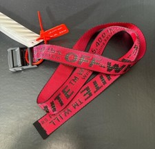 OFF-WHITE Cintura Uomo Rossa