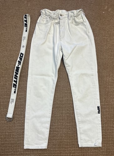 Jeans bianco sporco bianco con