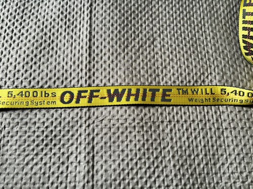 Off white industrial belt - white,